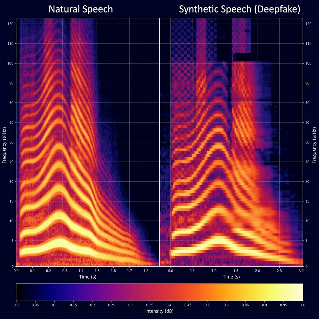 Spectrogram Comparison: Real vs Fake